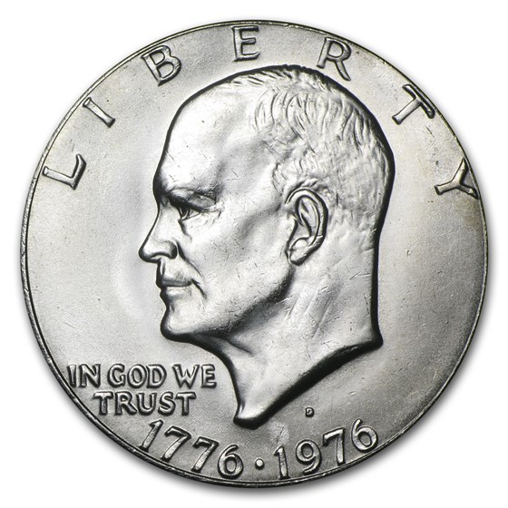 1976-D Clad Eisenhower Dollar BU (Type-1) 1976-D Clad Eisenhower Dollar BU (Type-1)